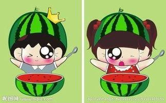 吃瓜女孩和卖瓜男孩情头,吃瓜女孩与卖瓜男孩的甜蜜邂逅